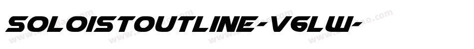 SoloistOutline-V6lw字体转换