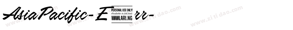 AsiaPacific-E5rr字体转换