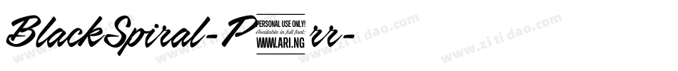 BlackSpiral-P5rr字体转换 BlackSpiral-P5rr字体转换