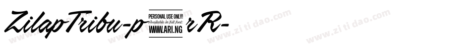 ZilapTribu-p5rR字体转换
