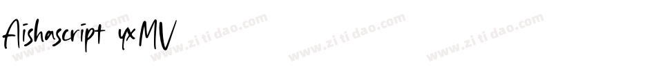 Aishascript-yxMV字体转换