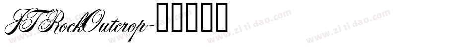 JFRockOutcrop字体转换