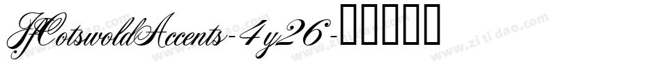 JfCotswoldAccents-4y26字体转换