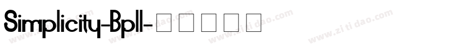Simplicity-Bpll字体转换