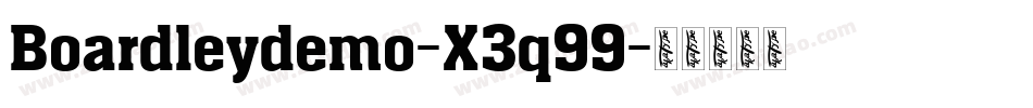 Boardleydemo-X3q99字体转换