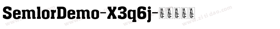 SemlorDemo-X3q6j字体转换