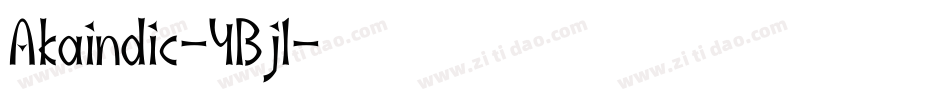 Akaindic-4Bjl字体转换