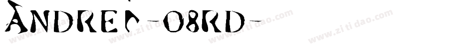 Andrei-08rd字体转换