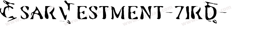 CsarVestment-71rD字体转换