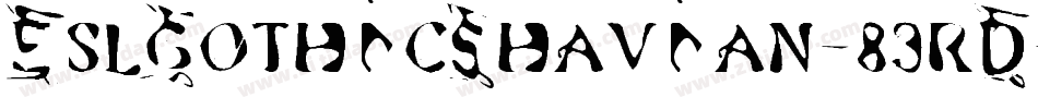 EslGothicShavian-83rD字体转换