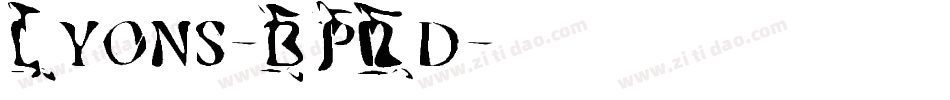 Lyons-BPRd字体转换