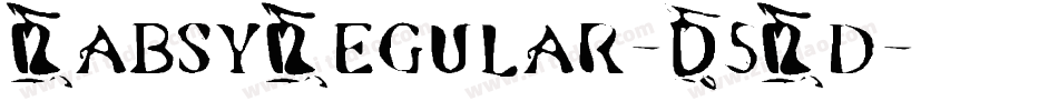 RabsyRegular-D5Rd字体转换
