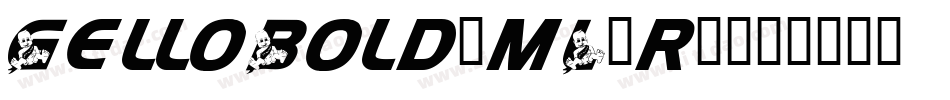 GelloBold-mL2r2字体转换
