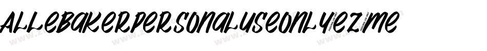 AlLebakerPersonaluseonly-eZ9me字体转换