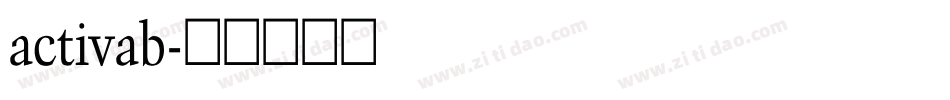 activab字体转换