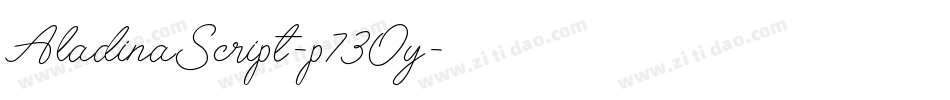 AladinaScript-p73Oy字体转换