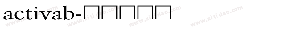 activab字体转换