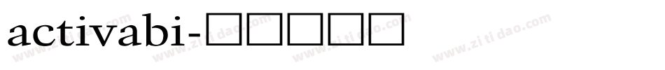 activabi字体转换