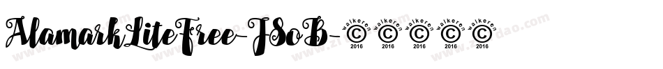 AlamarkLiteFree-J8oB字体转换