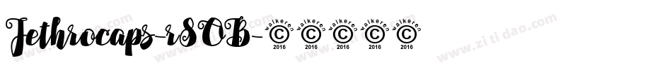 Jethrocaps-r8OB字体转换