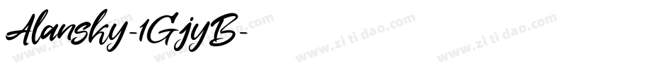 Alansky-1GjyB字体转换