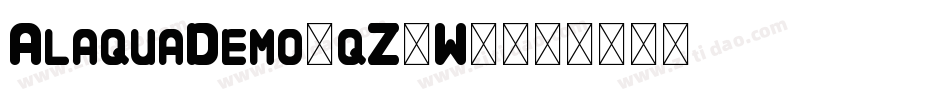 AlaquaDemo-qZ2W1字体转换