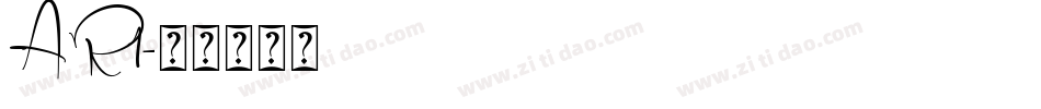 AR1字体转换