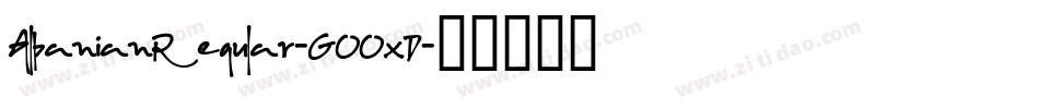 AlbanianRegular-GOOxD字体转换