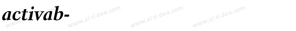 activab字体转换