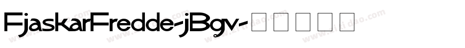 FjaskarFredde-jBgv字体转换