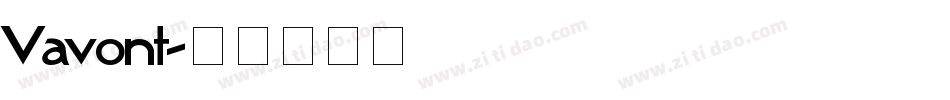 Vavont字体转换