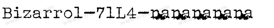 Bizarro1-71L4字体转换