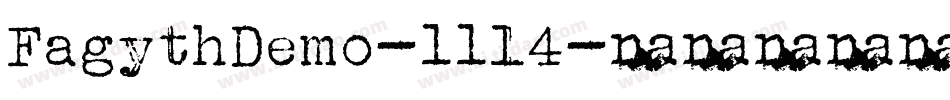 FagythDemo-11l4字体转换