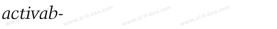 activab字体转换