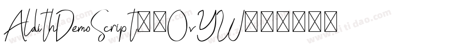 AldithDemoScript-2OvYW字体转换