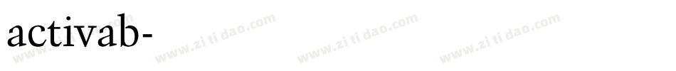 activab字体转换