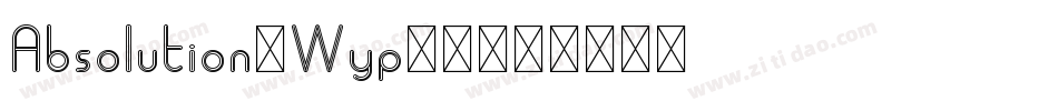 Absolution-Wyp74字体转换
