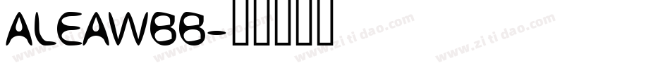 ALEAWBB字体转换