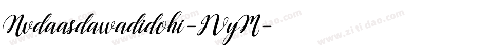 Nvdaasdawadidohi-JVyM字体转换
