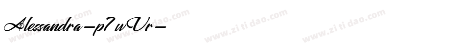 Alessandra-p7wVr字体转换