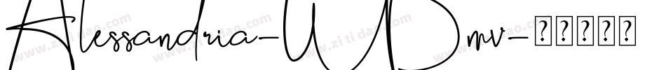 Alessandria-WBmv字体转换