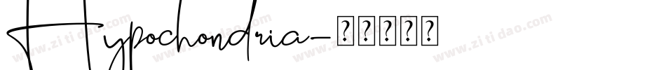 Hypochondria字体转换