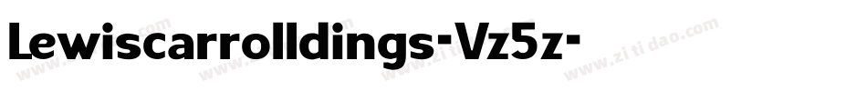 Lewiscarrolldings-Vz5z字体转换
