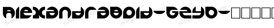 AlexandraBold-GzyD字体转换