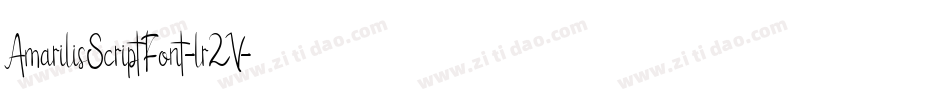 AmarilisScriptFont-lr2V字体转换
