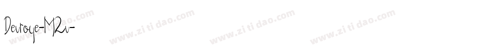 Devroye-M2v字体转换