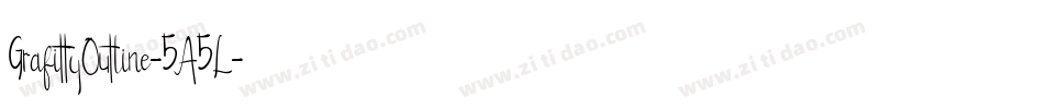 GrafittyOutline-5A5L字体转换