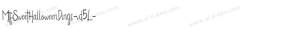 MtfSweetHalloweenDings-vd5L字体转换