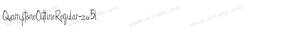 QuarrystoneOutlineRegular-zw5l字体转换