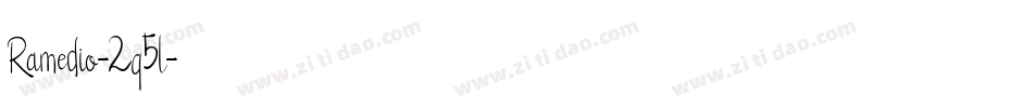 Ramedio-2q5l字体转换